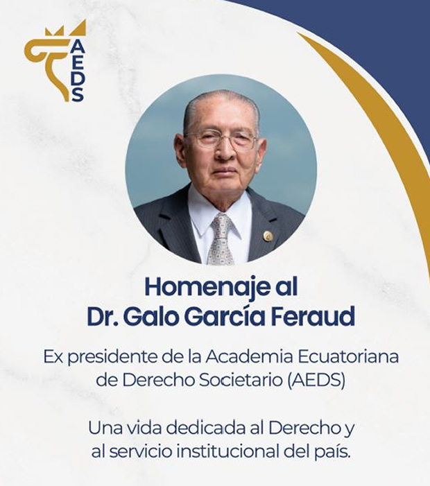 Homenaje de AEDS al Dr. Galo García Feraud.
