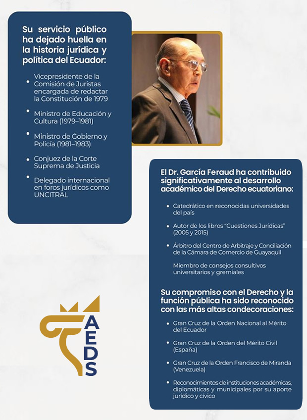 Homenaje de AEDS al Dr. Galo García Feraud.